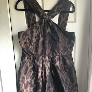 Banana Republic Animal Print Cocktail Dress